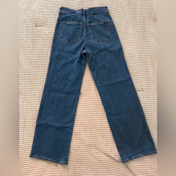J. Crew Full Length Wide-Leg Blue Jeans - Picture 3 of 3